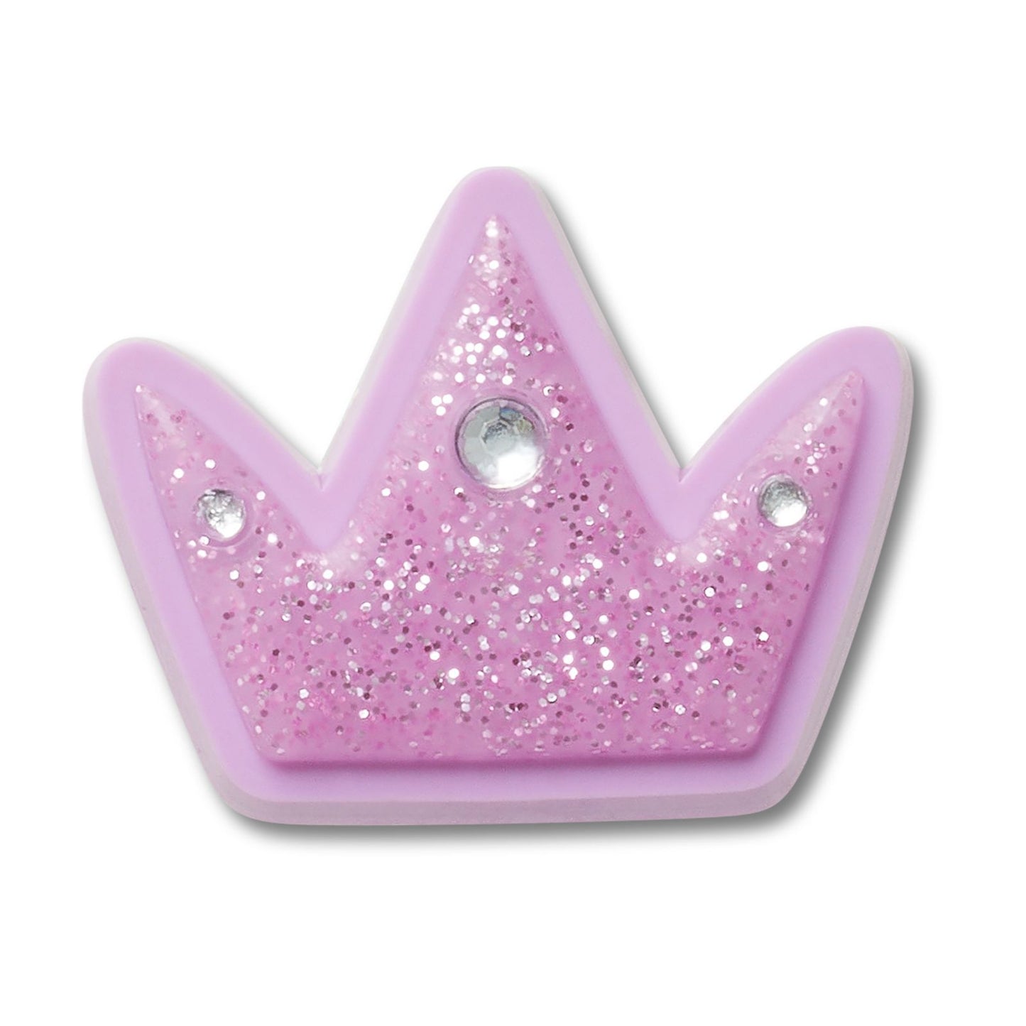 Tiny Purple Glitter Crown Unisex Multi Jibbitz
