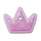 Tiny Purple Glitter Crown Unisex Multi Jibbitz