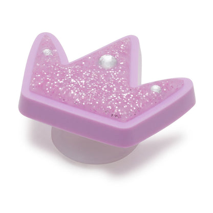 Tiny Purple Glitter Crown Unisex Multi Jibbitz