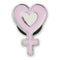 Jibbitz Silver Female Symbol Unisex Multi
