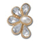 Jibbitz Half Gem Floral With Pearl Unisex Multi