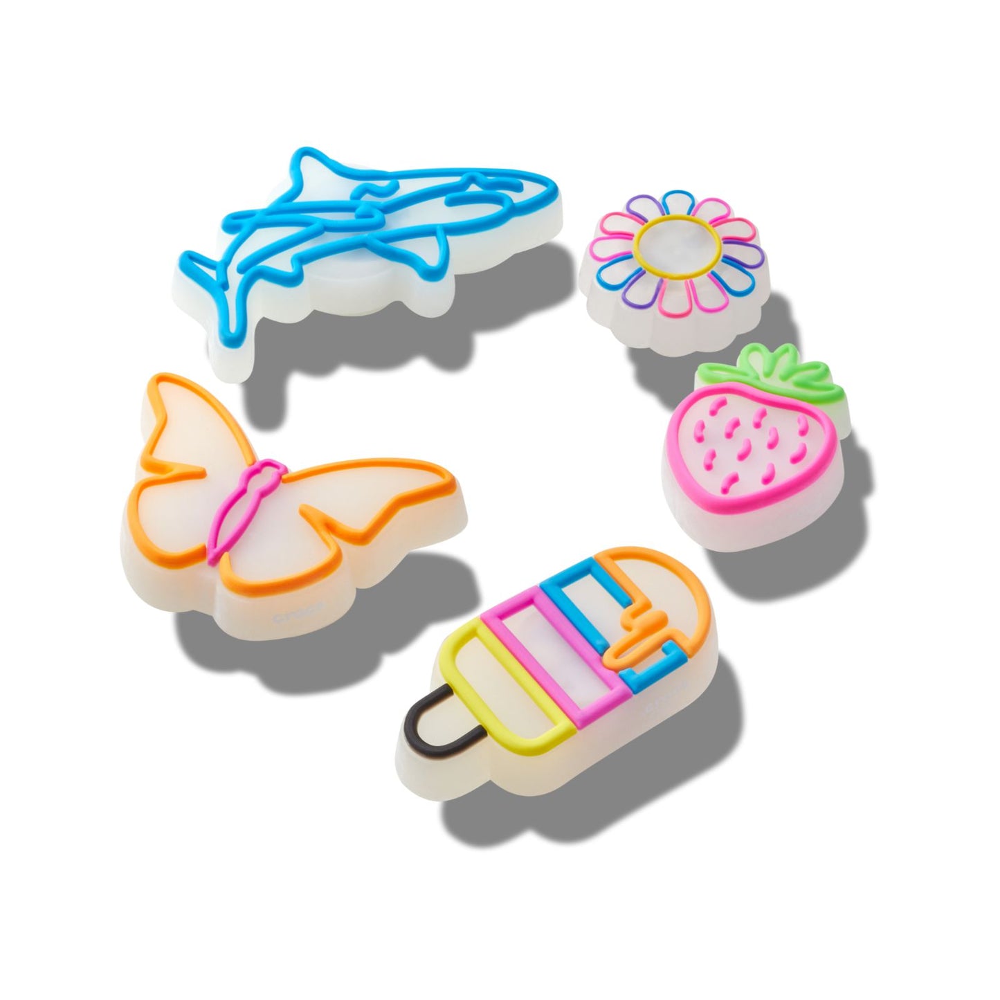 Jibbitz Lights Up Summer 5 Pack Unisex Multi