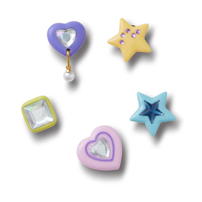 Dazzling Gems 5 Pack Unisex Multi Jibbitz