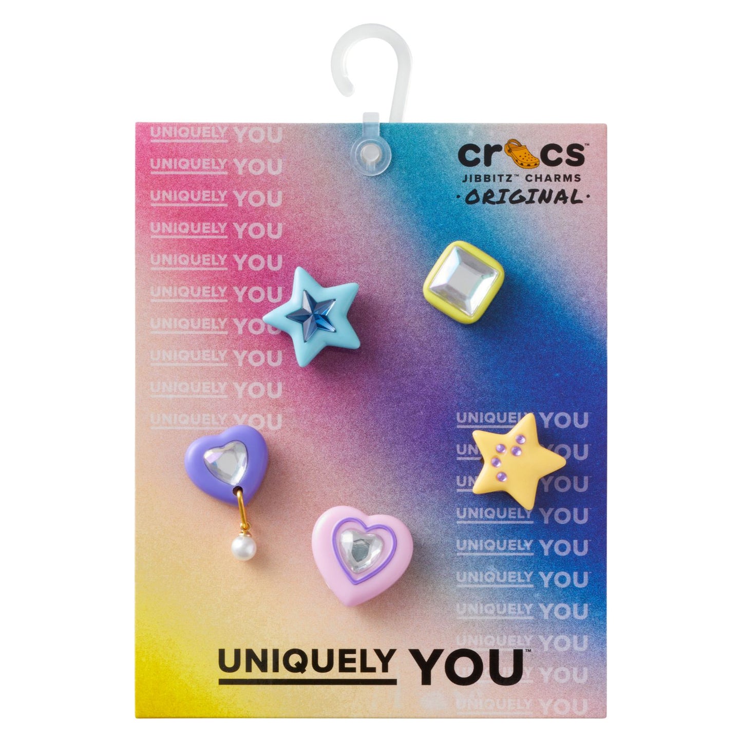 Dazzling Gems 5 Pack Unisex Multi Jibbitz