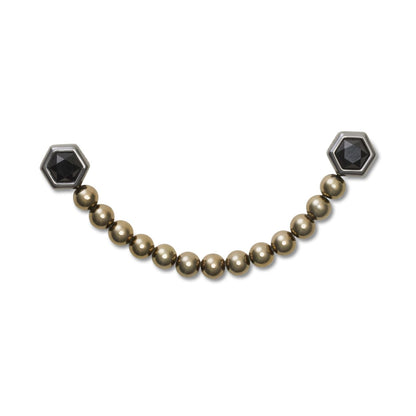 Punk Gunmetal Chain Unisex Multi Jibbitz