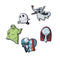 Nightmare Before Xmas 5pck Unisex Multi Jibbitz