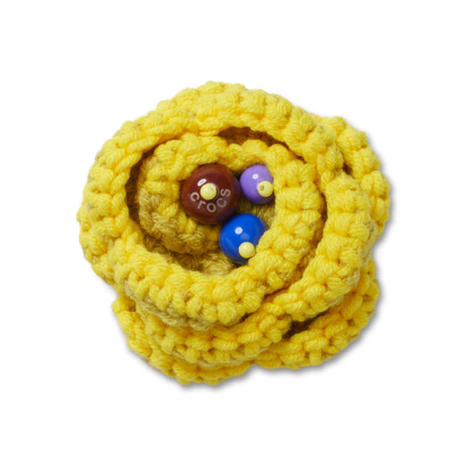 Yellow Crochet Floral Unisex Multi Jibbitz