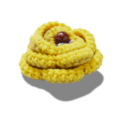 Yellow Crochet Floral Unisex Multi Jibbitz