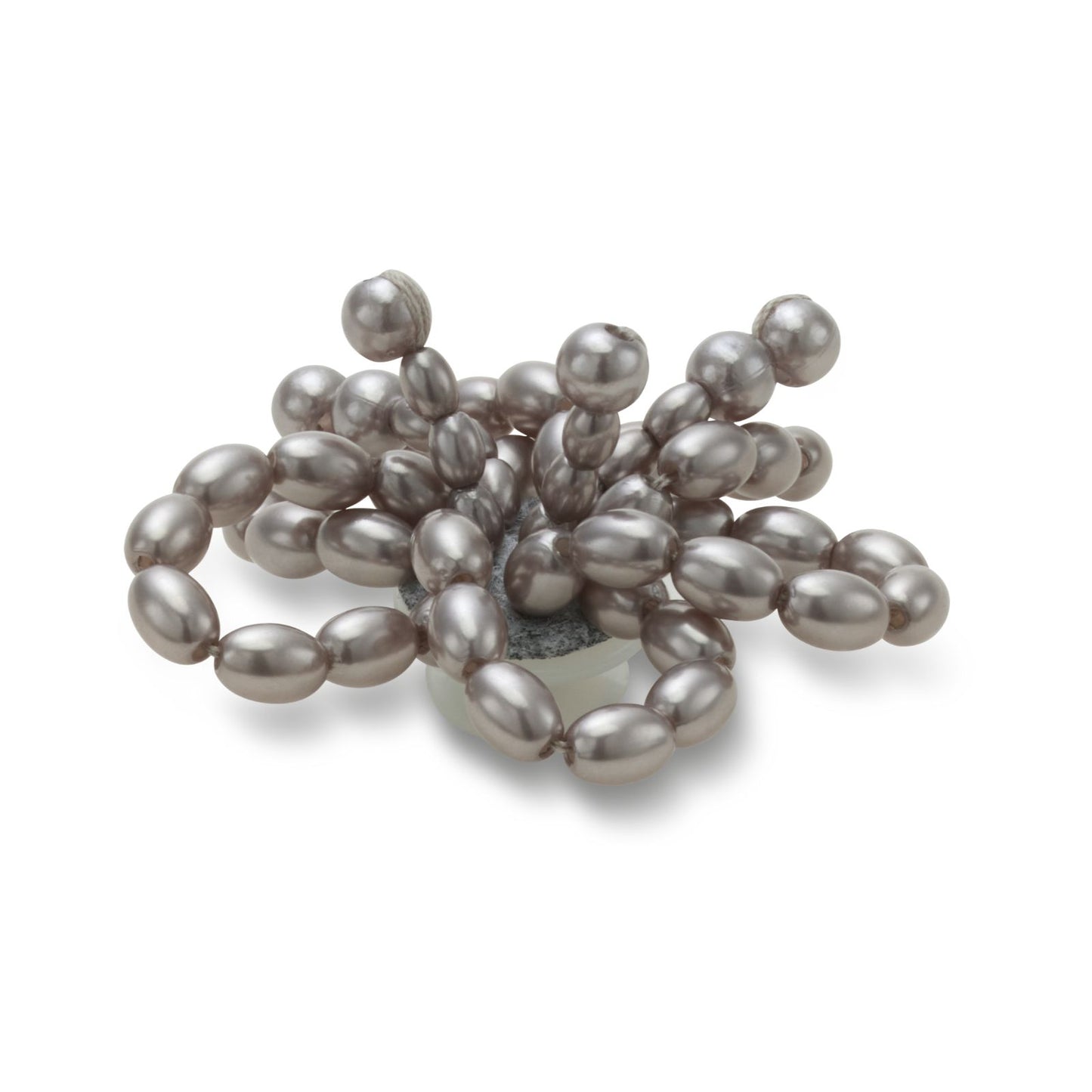 Black Pearl Beaded Floral Unisex Multi Jibbitz