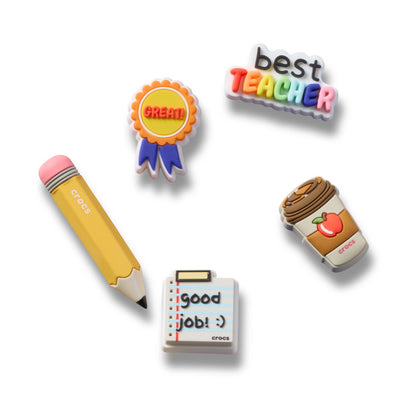 Best Teacher 5 Pack Unisex Multi Jibbitz