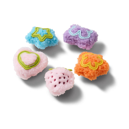 Plush Icons 5 Pack Unisex Multi Jibbitz