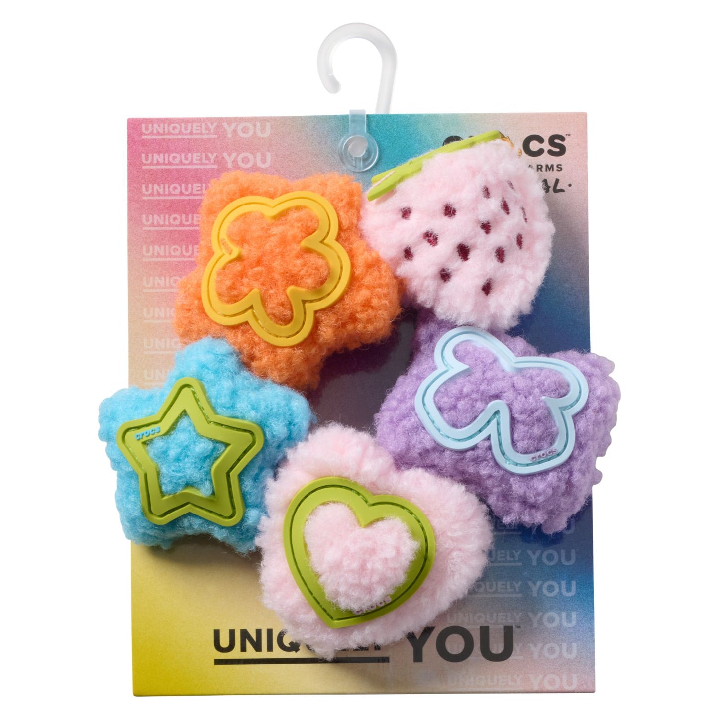 Plush Icons 5 Pack Unisex Multi Jibbitz