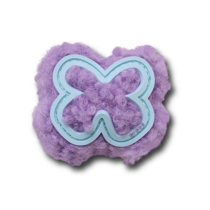 Plush Purple Butterfly Unisex Multi Jibbitz