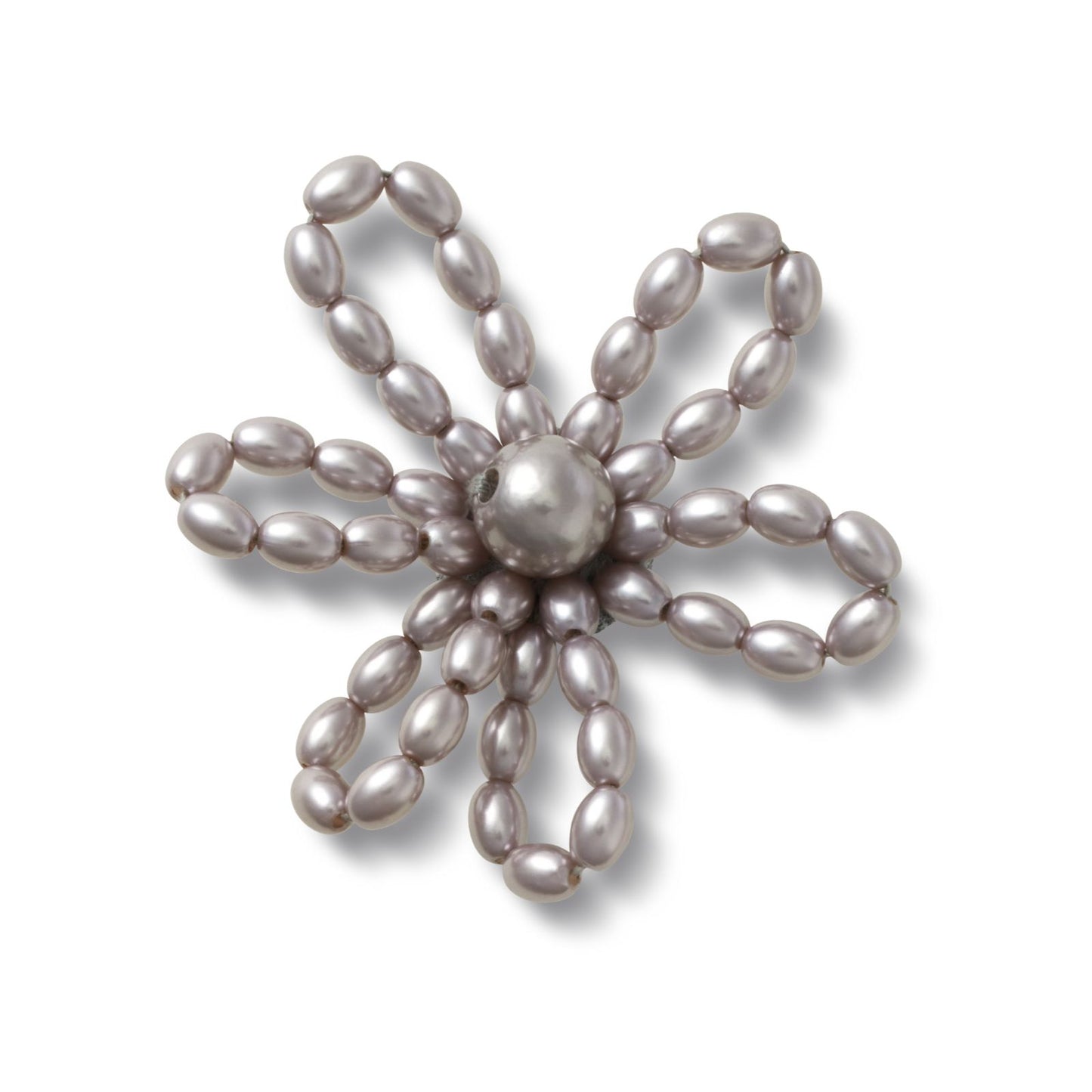 Black Pearl Beaded Daisy Unisex Multi Jibbitz