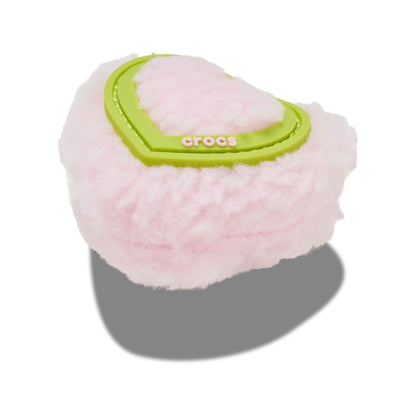 Plush Pink Heart Unisex Multi Jibbitz