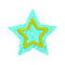 Plush Blue Star Unisex Multi Jibbitz