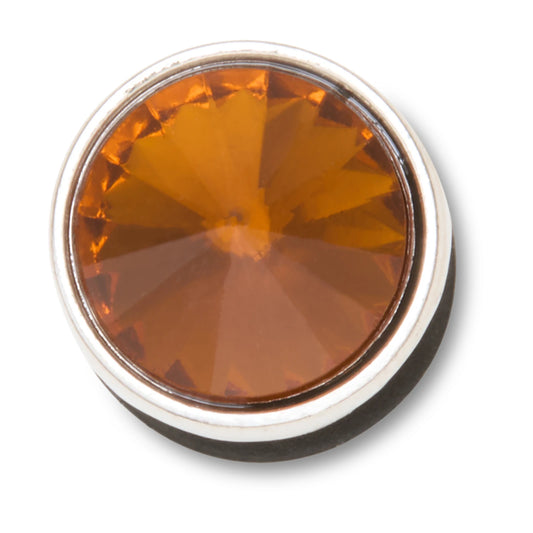 Silver Orange Stud Jibbitz