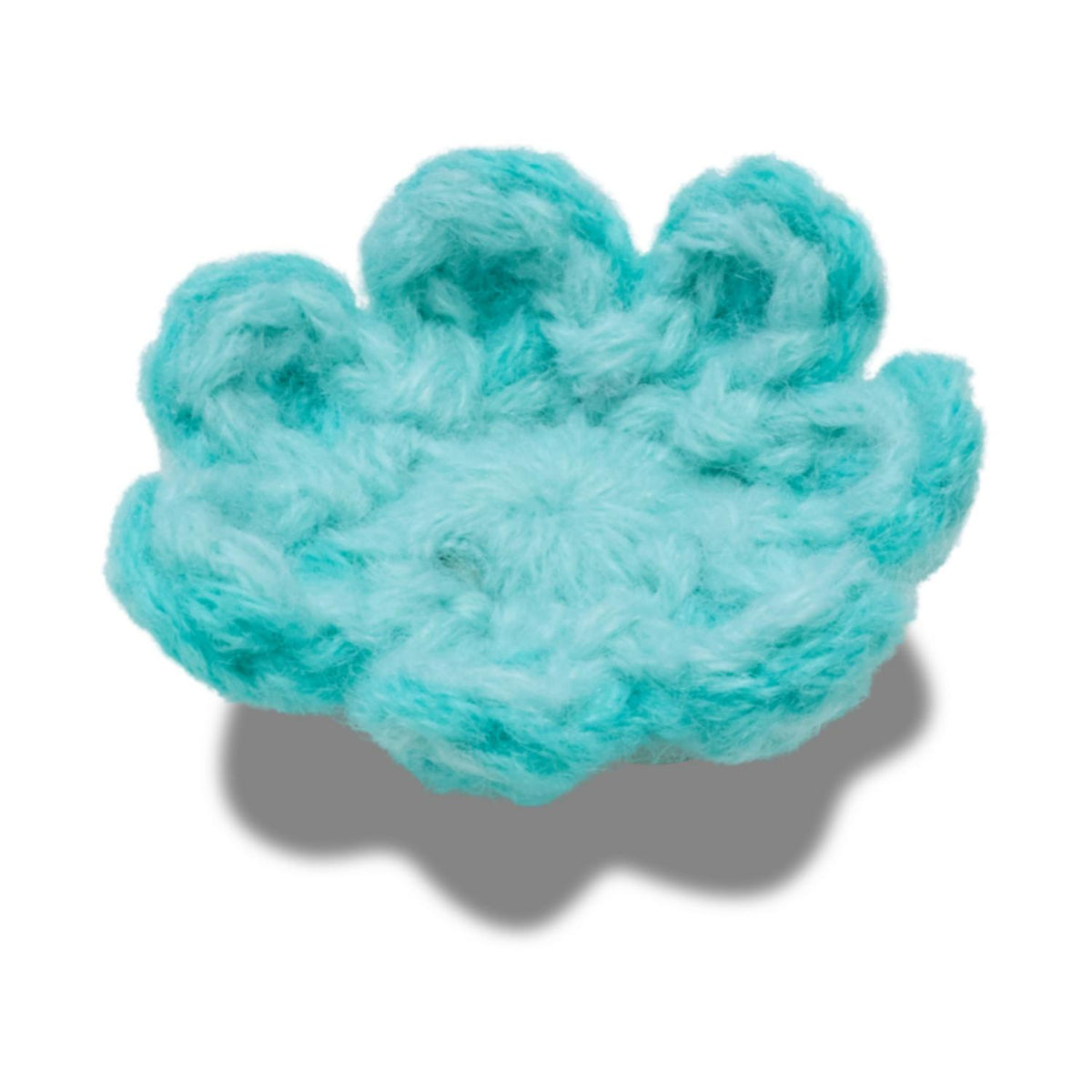 Crochet Blue Flower Jibbitz