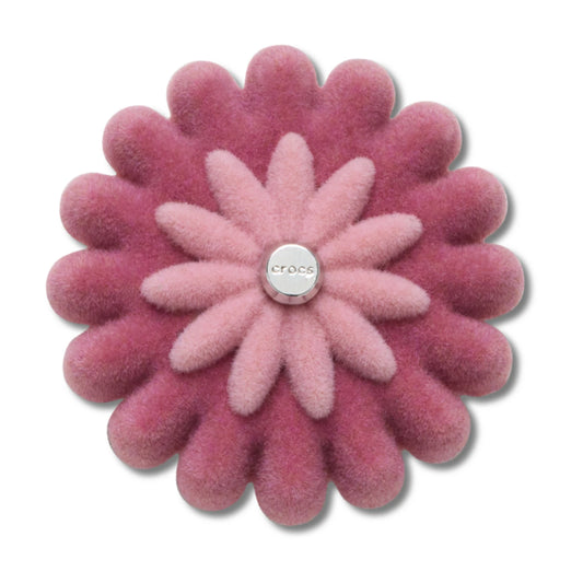 Pink Velvet Flower 1 Jibbitz