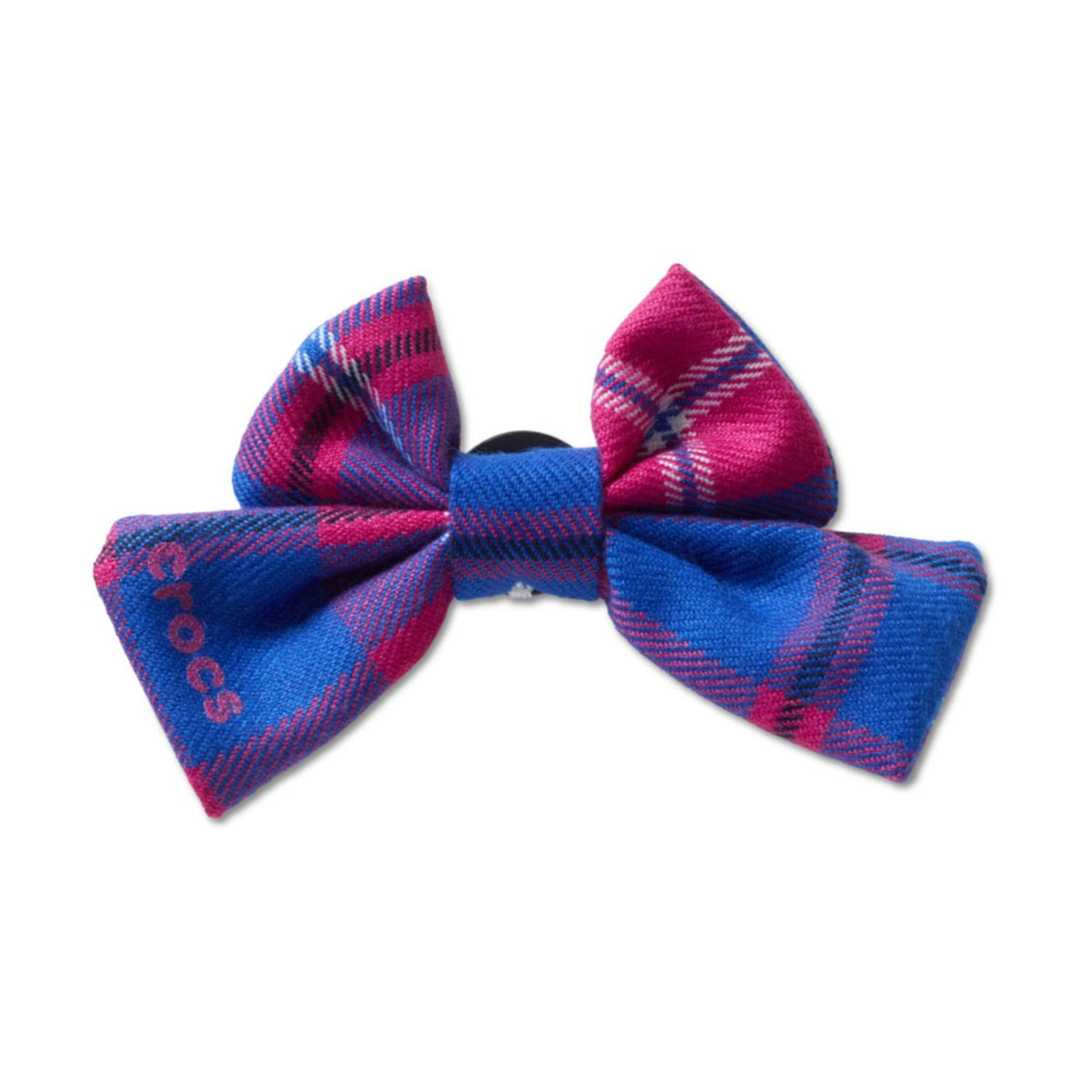 Pink Plaid Knit Bow Jibbitz
