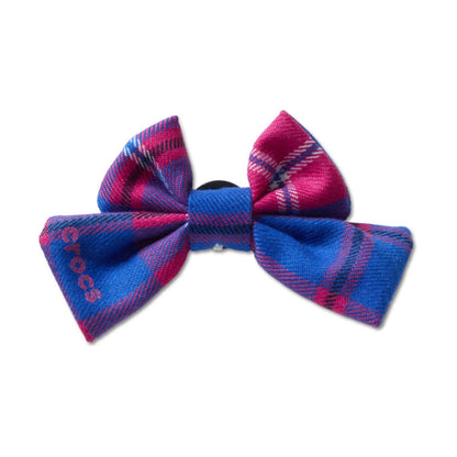 Pink Plaid Knit Bow Jibbitz
