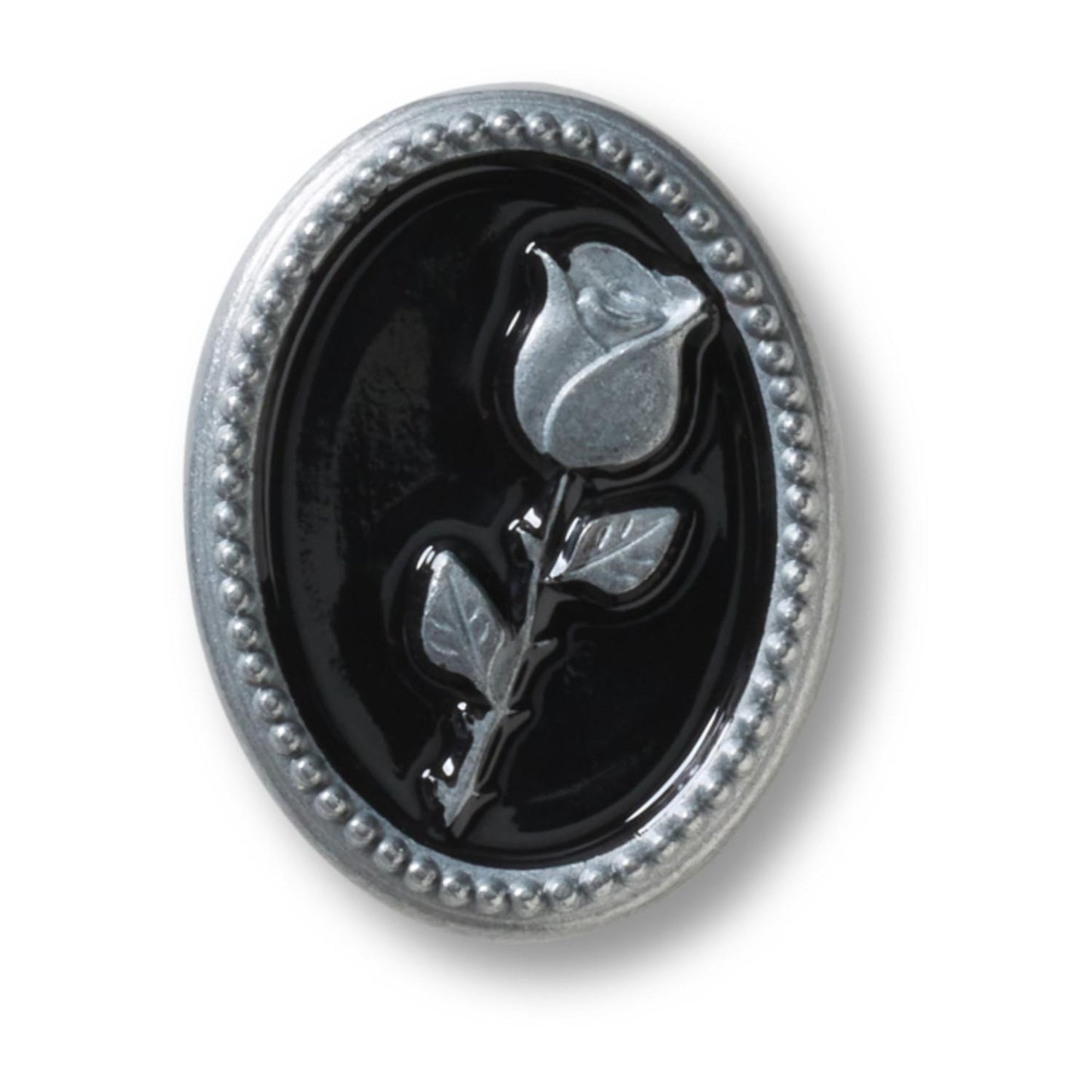 Silver Rose Emblem Jibbitz