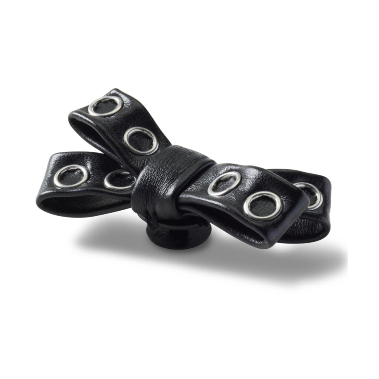 Black Grommet Studded Bow Jibbitz