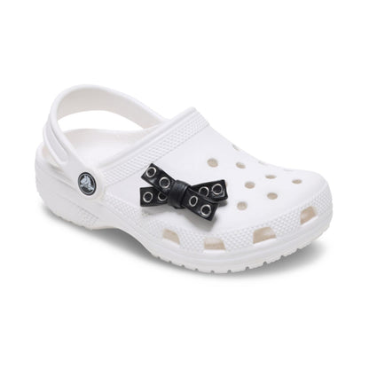 Black Grommet Studded Bow Jibbitz