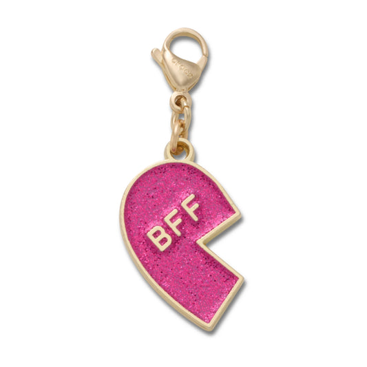 Pink Glitter Bff Charm Left Jibbitz