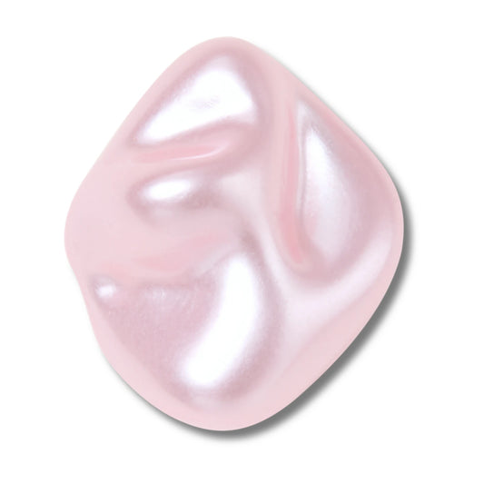 Pink Square Baroque Pearl Jibbitz