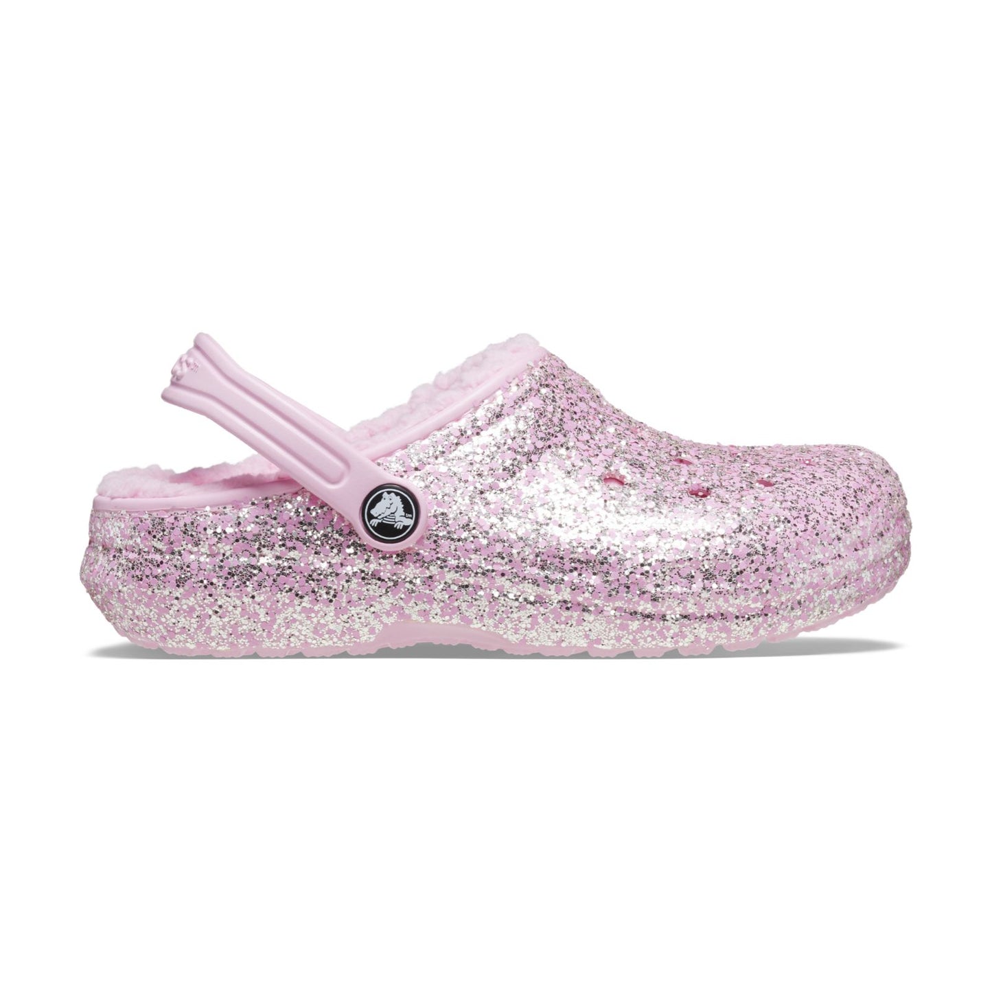 Classic Lined Glitter Clog Kids