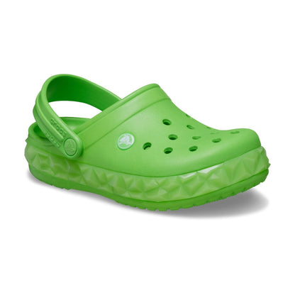 Crocband Geometric Glow Band Clog Junior