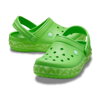 Crocband Geometric Glow Band Clog Junior