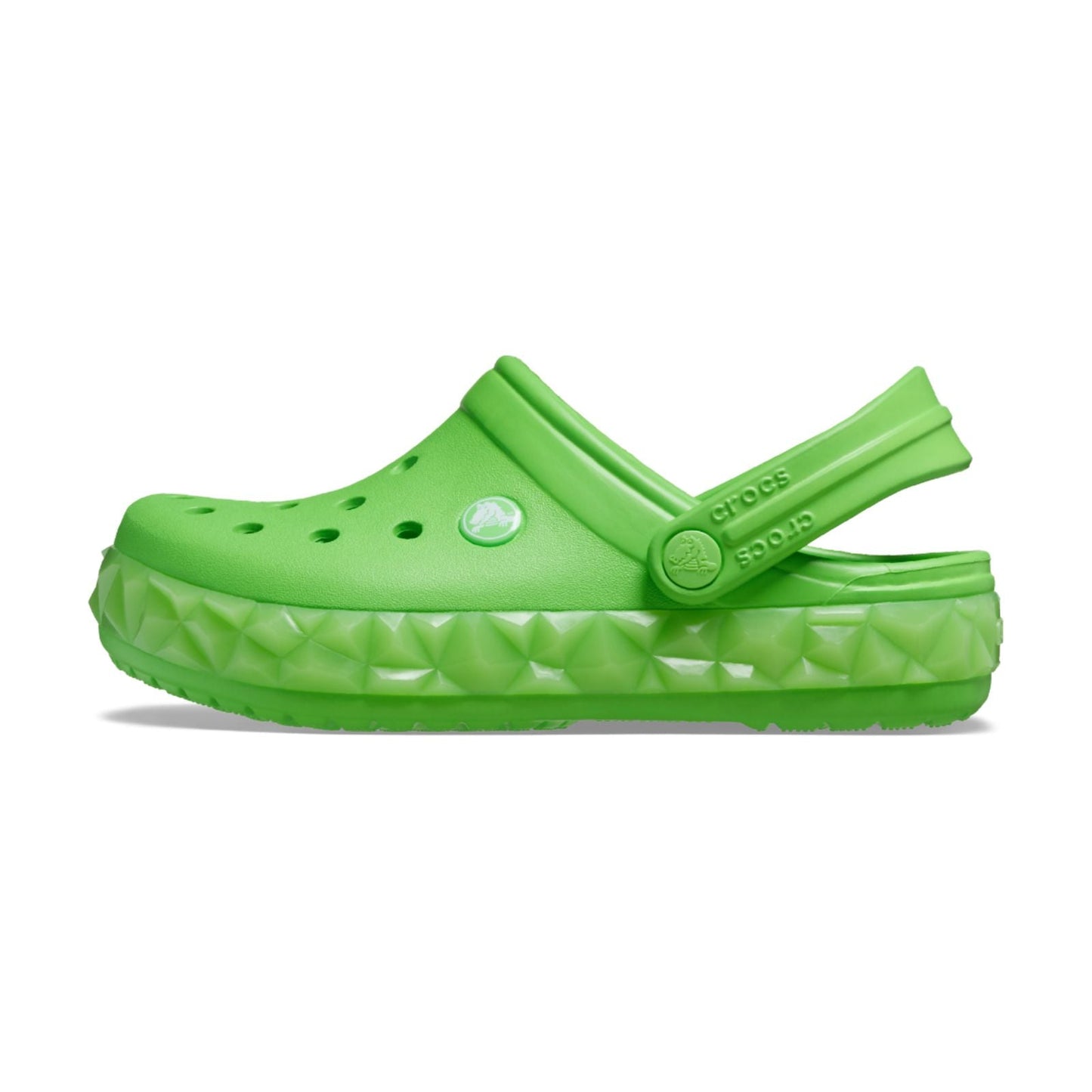 Crocband Geometric Glow Band Clog Junior