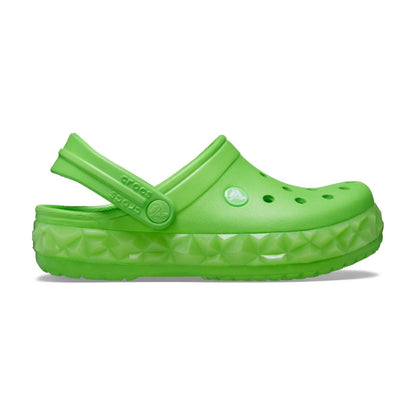 Crocband Geometric Glow Band Clog Junior