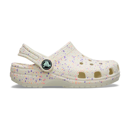 Classic Glow Paint Splatter Clog Niños Grandes