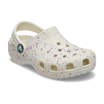 Classic Glow Paint Splatter Clog Niños Grandes